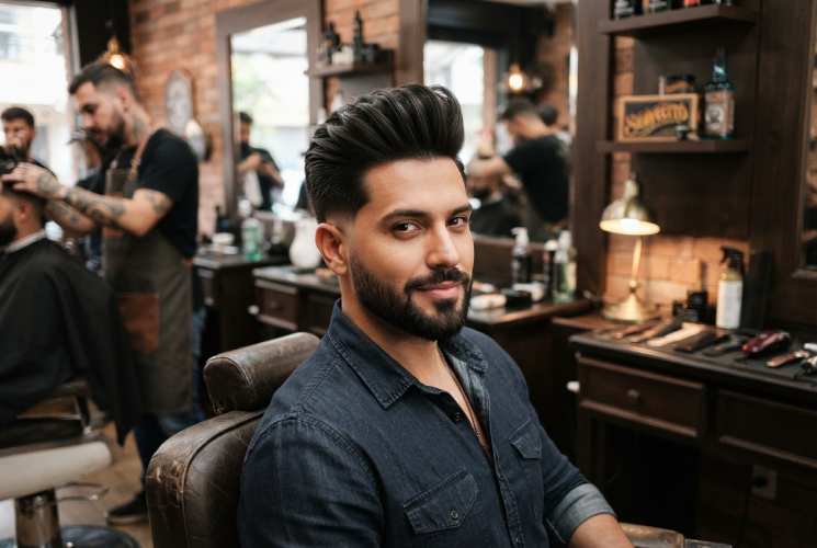 Cliente Satisfeito com Corte Moderno