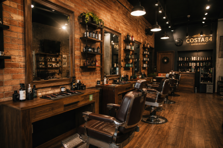 Interior da Barbearia